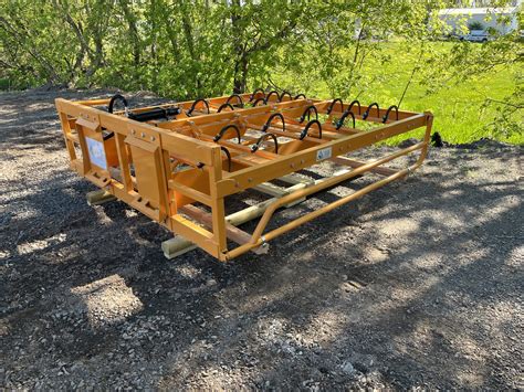 skid steer bale accumulator|hay accumulator for skid steer.